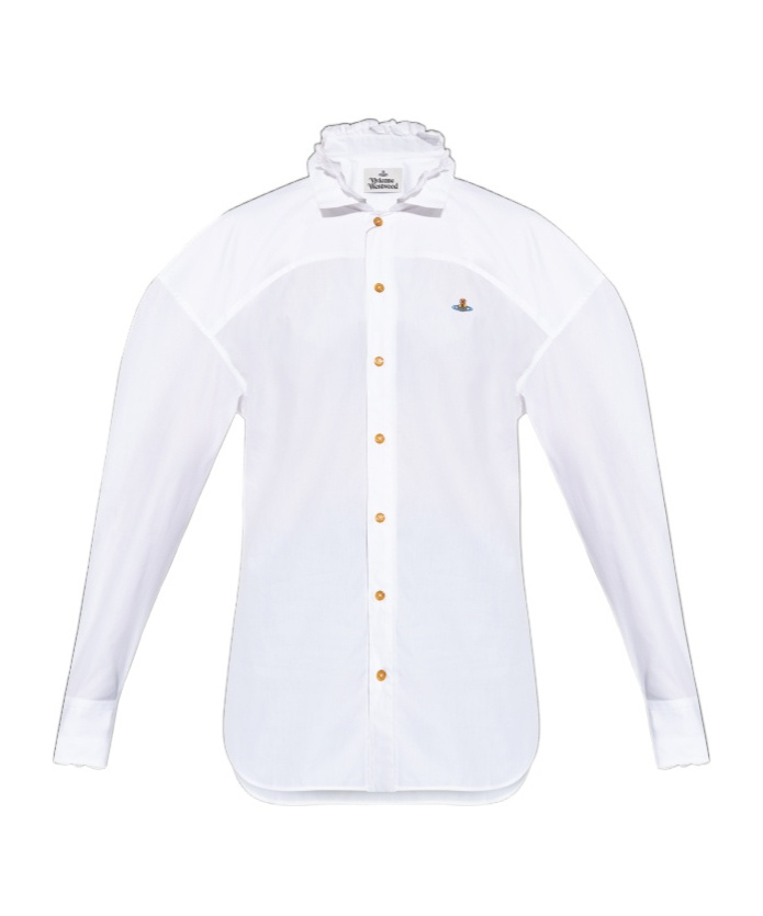 Vivienne Westwood Women White Football Shirt, S Luxury Shirts For Women Darveys In Neutral