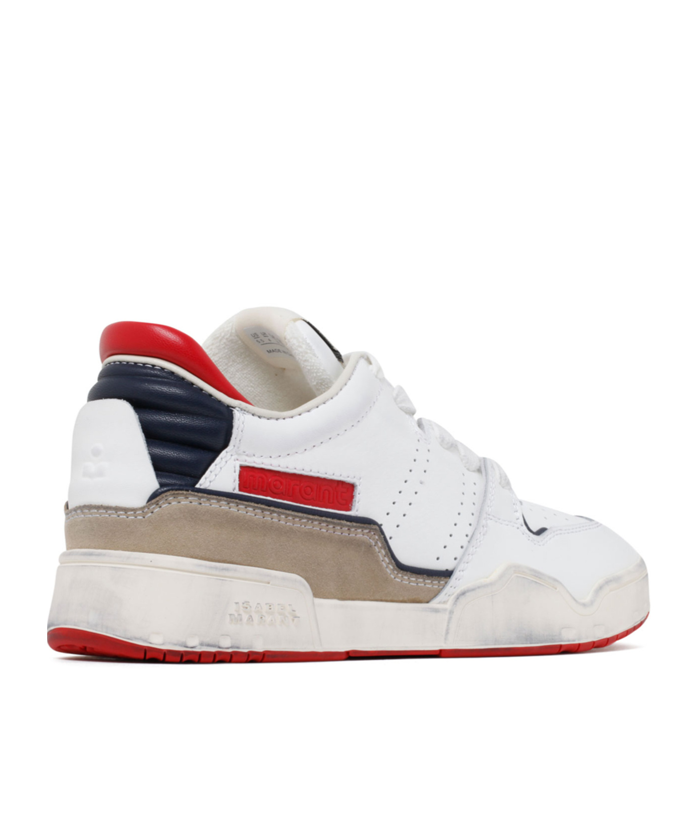 Shop Isabel Marant Logo Embossed Lace-up Sneakers