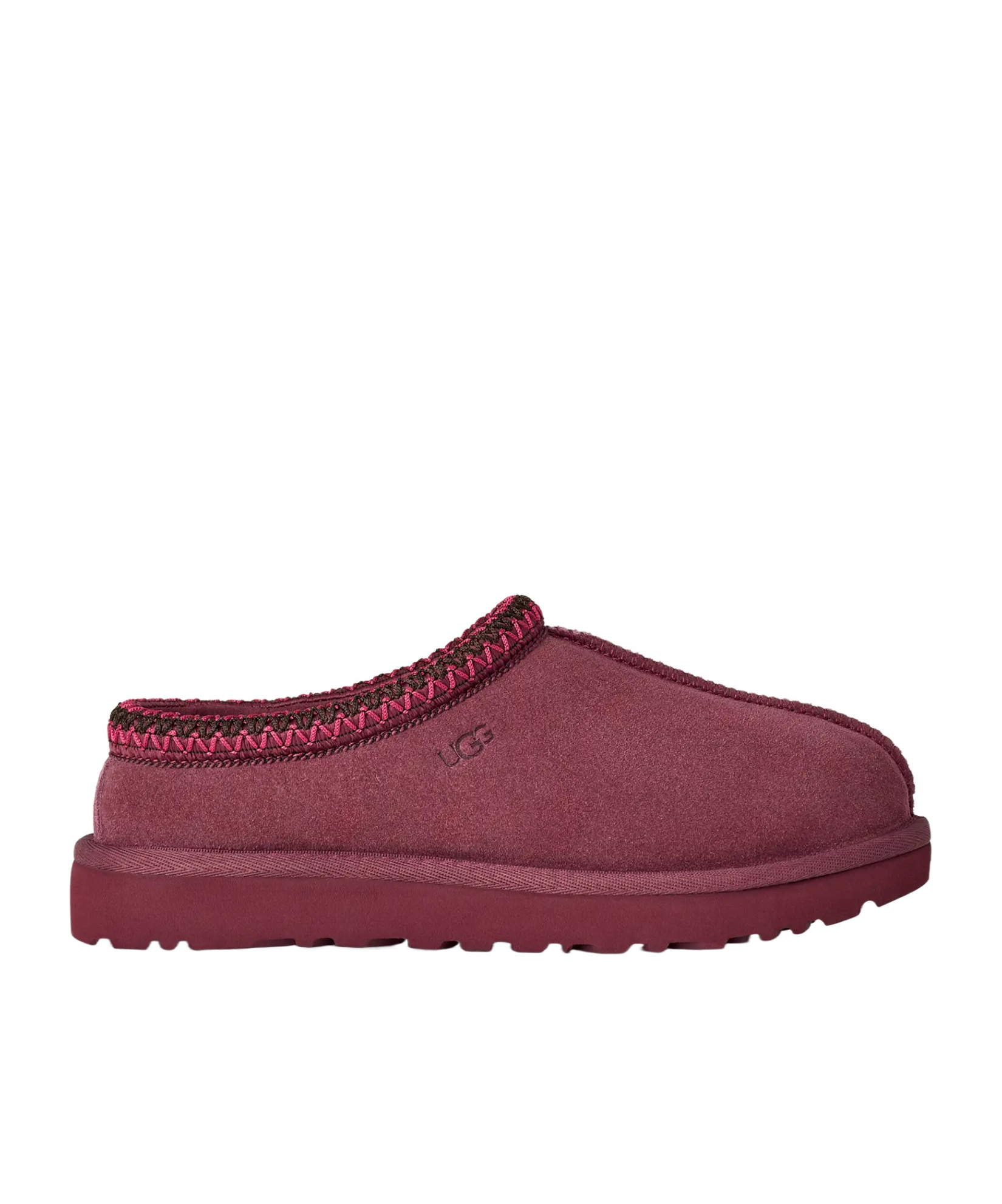 Ugg Tasman Ii Logo Debossed Slippers In Burgundy