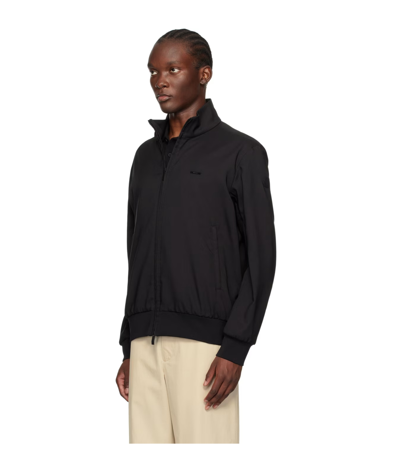 Moncler Brentei Zipper Casual Jacket In Black