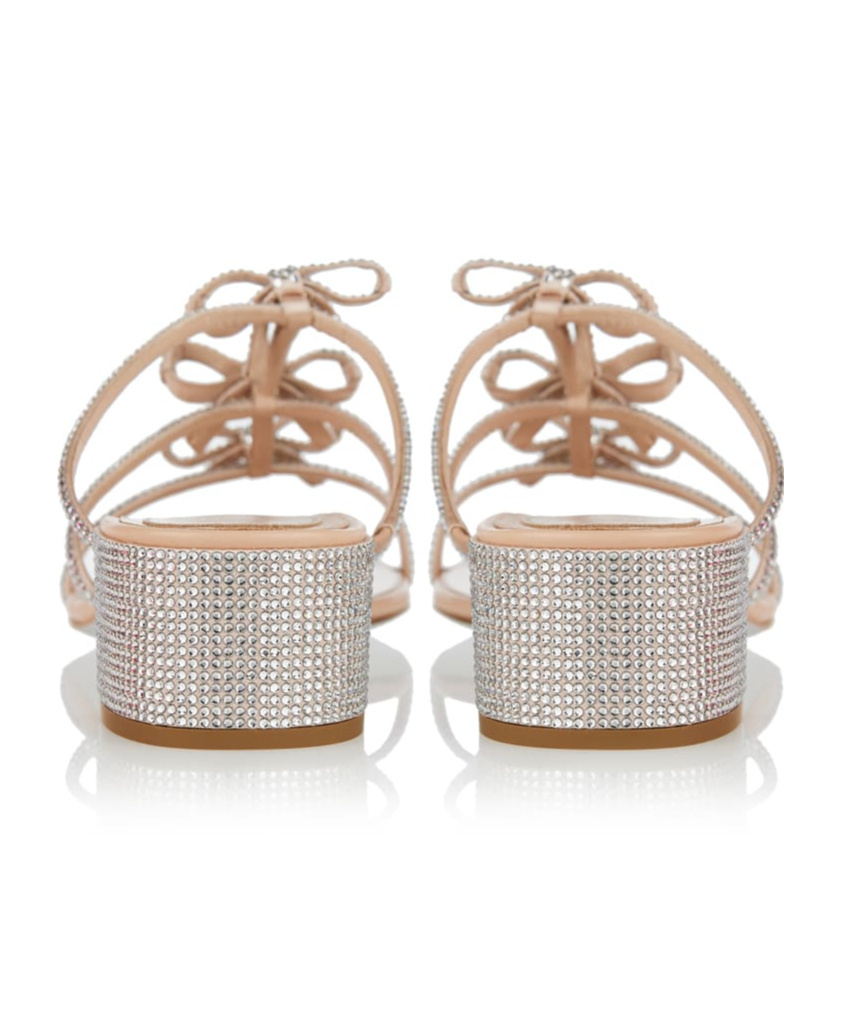 René Caovilla Open-toed High-heeled Sandals In White