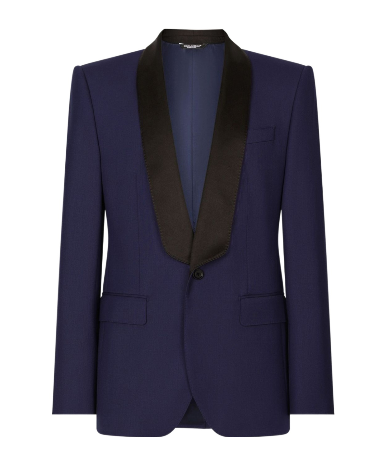 Dolce & Gabbana Single-breasted Shawl-lapels Blazer In Black