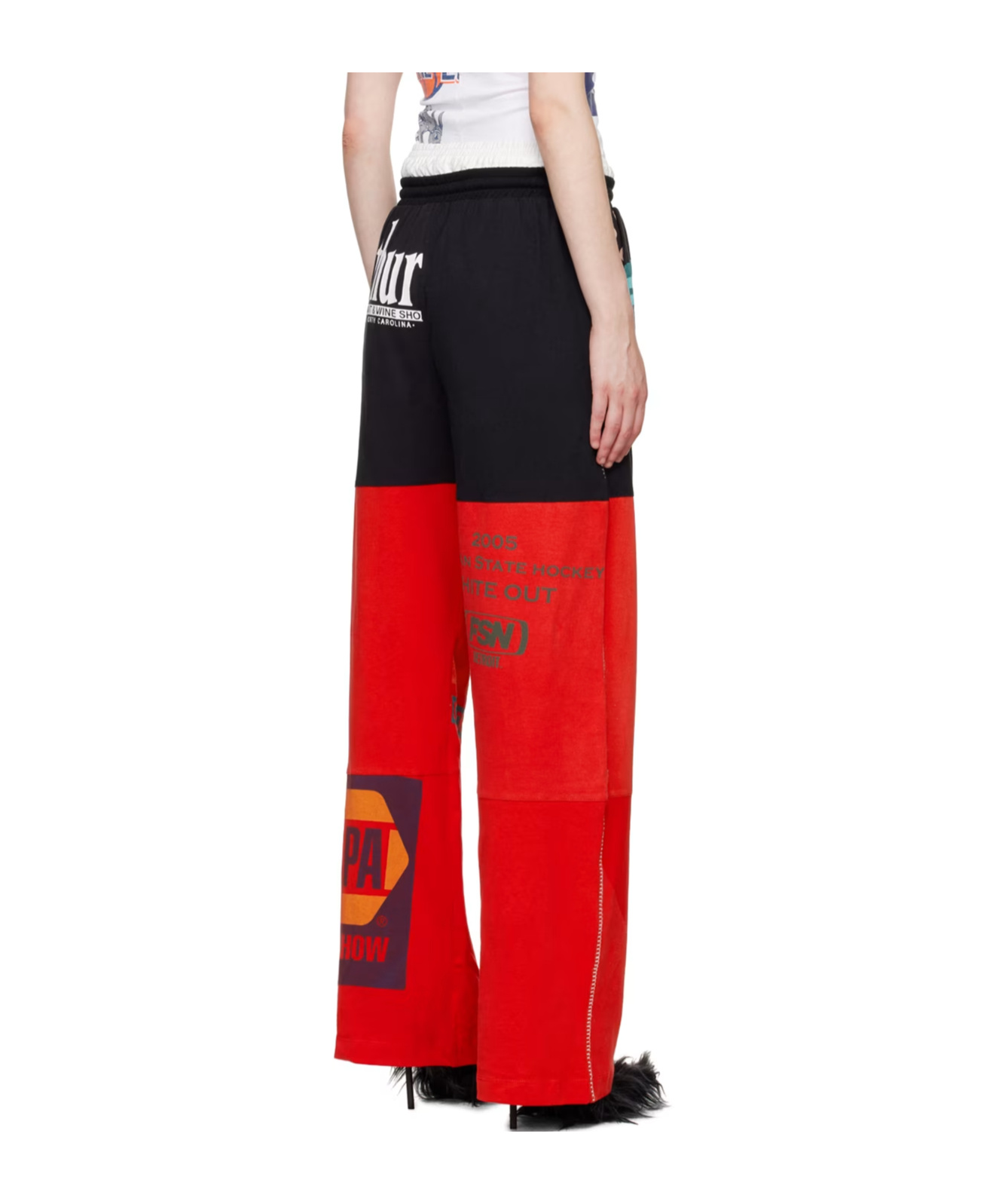 MARINE SERRE REGENERATED GRAPHIC SWEATPANTS