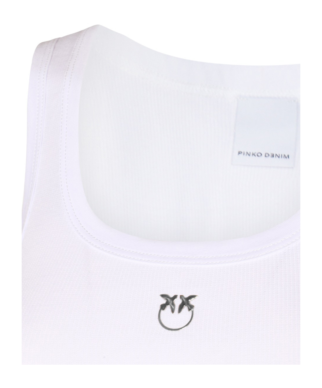 Pinko Round-necked Vest In White