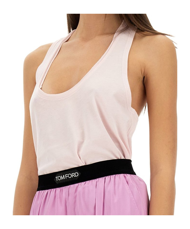 Tom Ford Jersey Top In Pink
