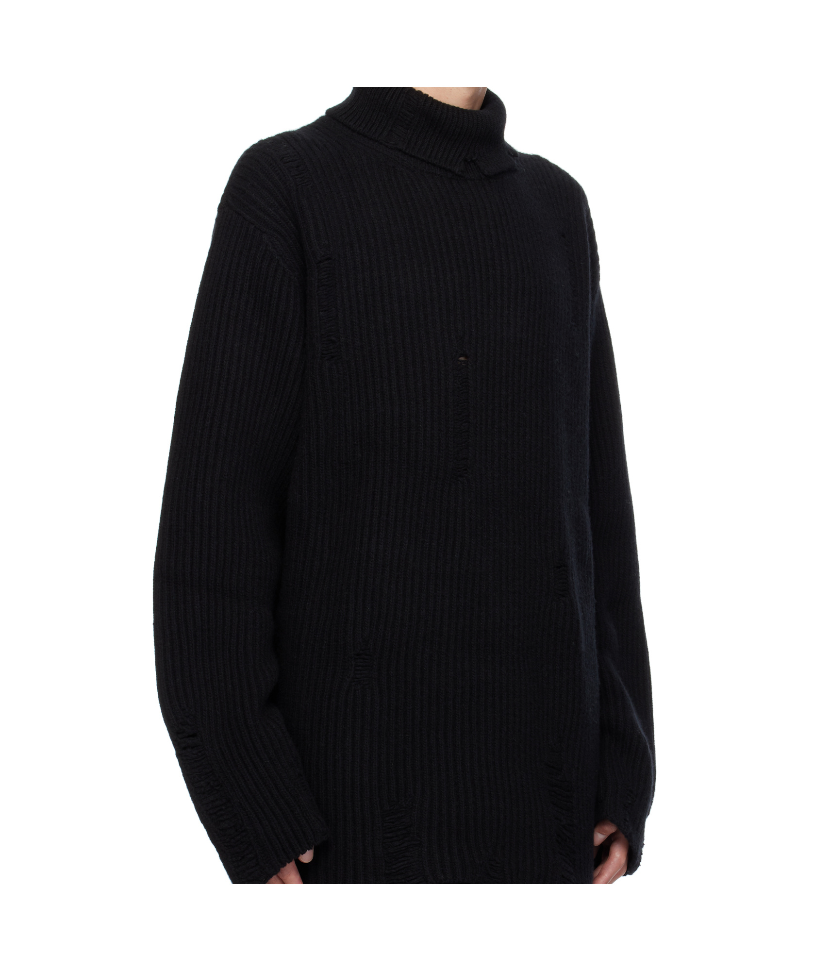 Ann Demeulemeester Turtleneck Sweater In Black
