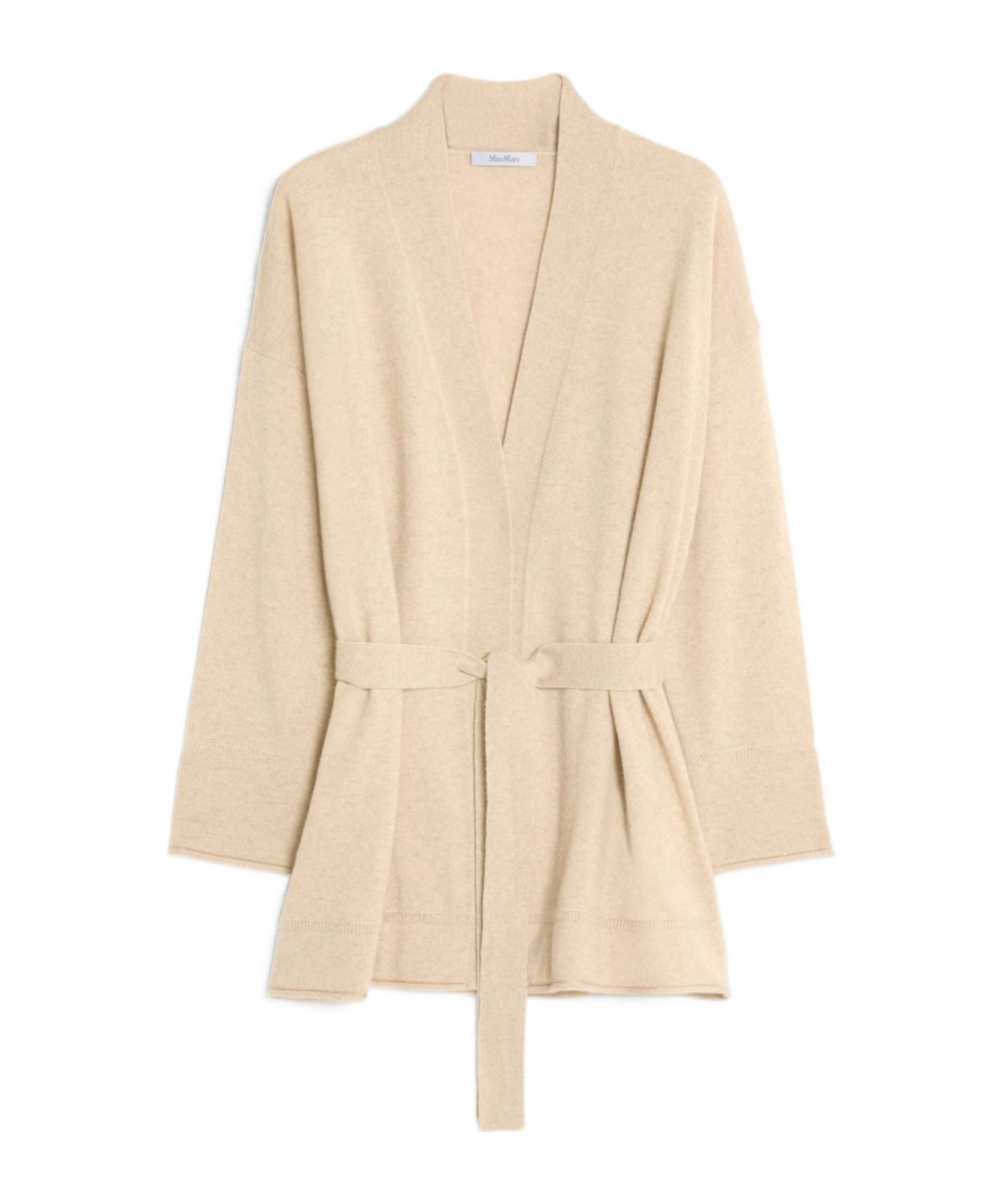 Max Mara Long-sleeved Cardigan In Nude