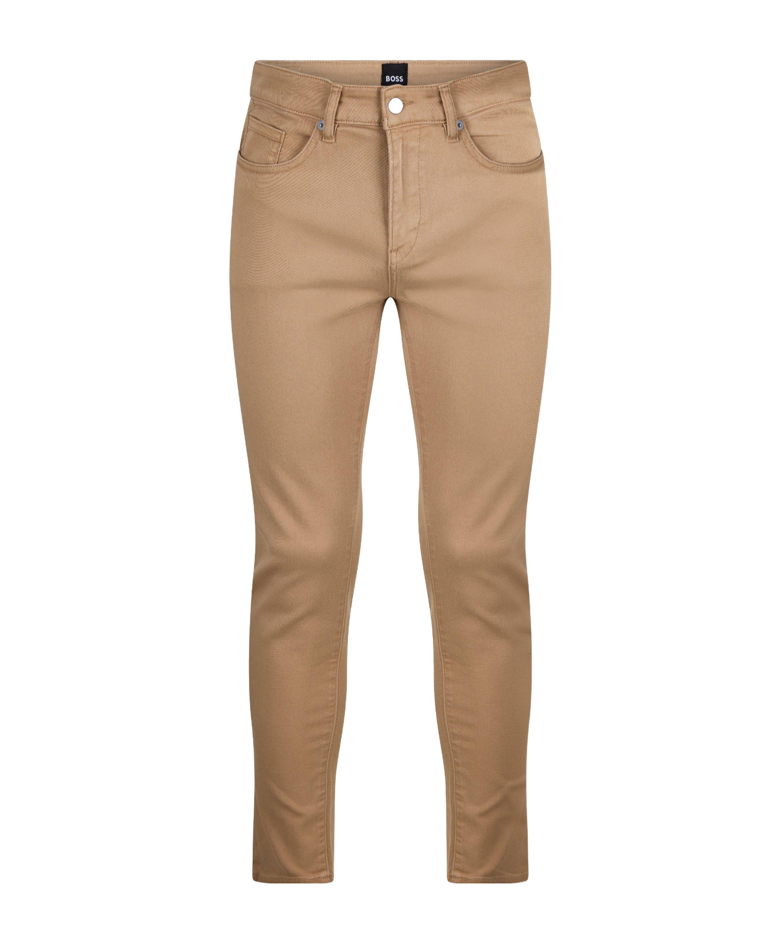Hugo Boss Solidcolor Trousers In Brown