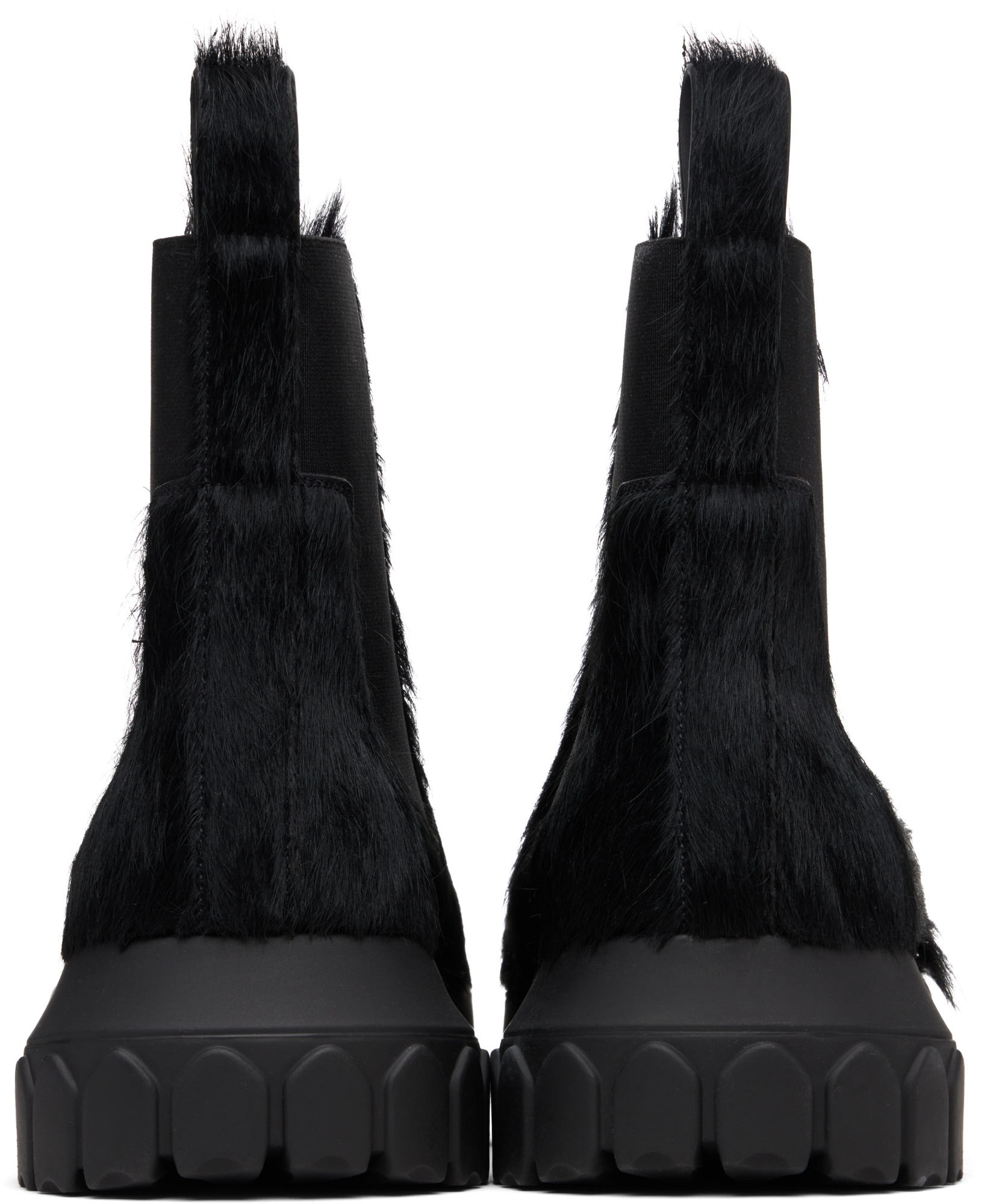 Rick Owens Round-toed Ankle Boots In Blue