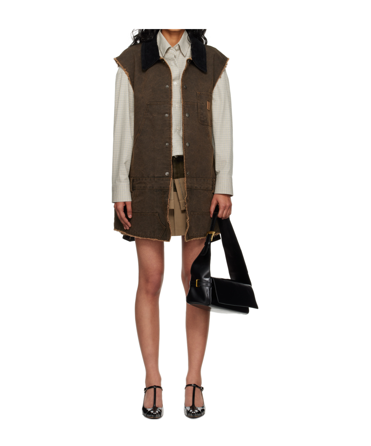 Andersson Bell Carpenter Dress In Brown