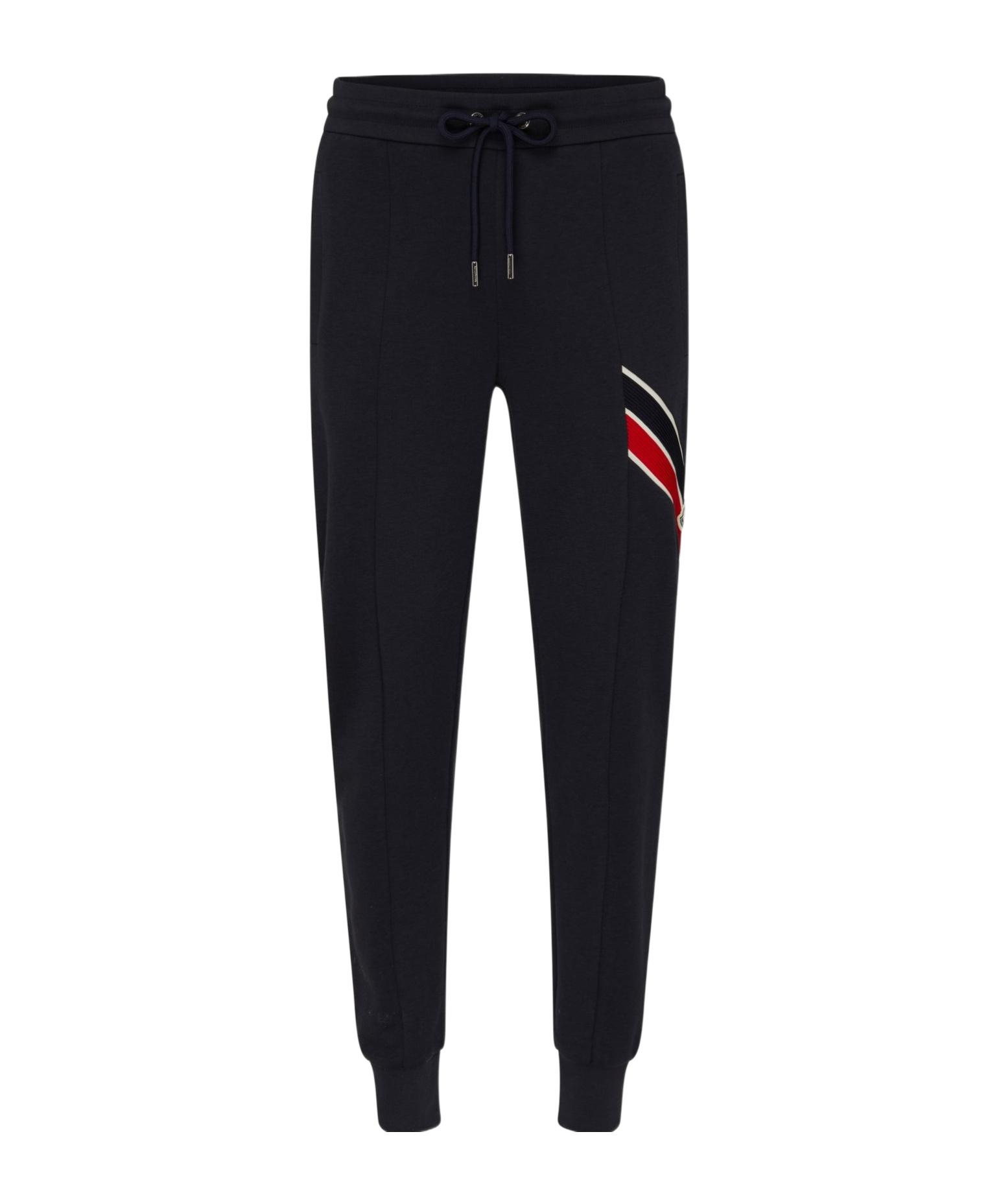 Moncler Side Logo Patch Jogging Trousers In Black
