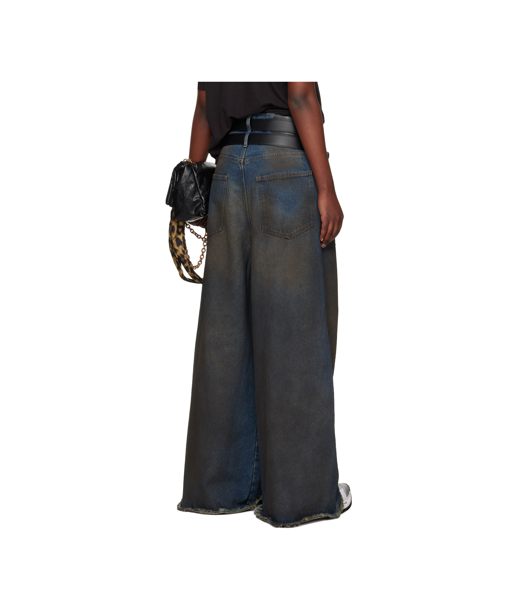 Lu'u Dan Blue Dumpster Denim Jeans In Dirty Blue