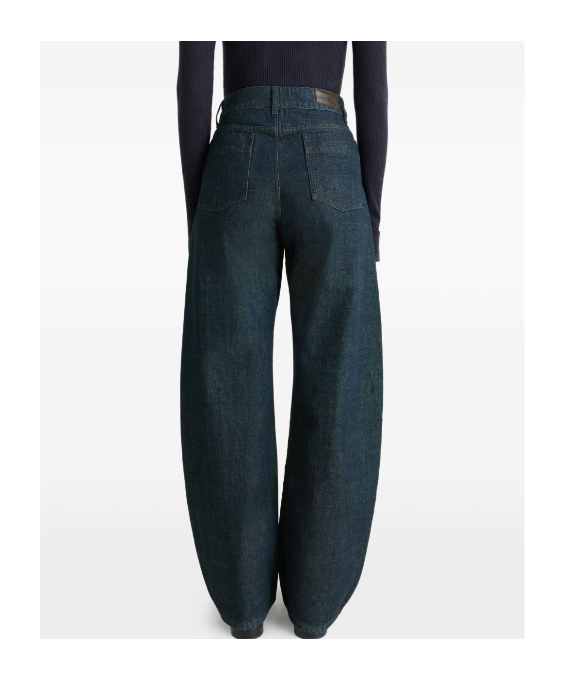 Lemaire High-waisted Curved Jeans In Blue