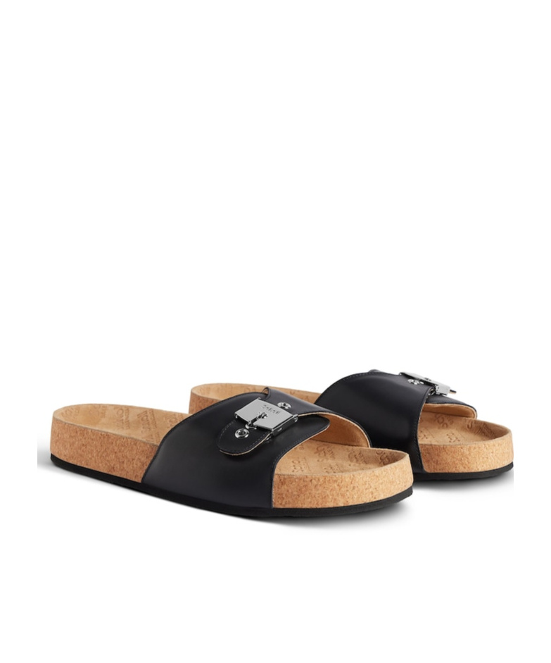 Balenciaga Men's I Scholl Flat Sandal In Black In Black