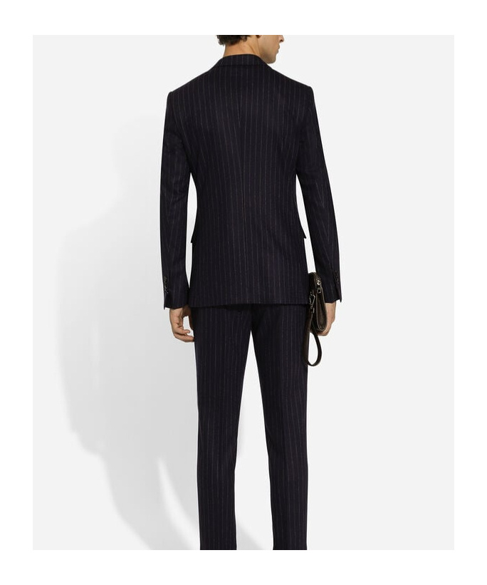 Dolce & Gabbana Pinstripe Single-breasted Jacket In Black