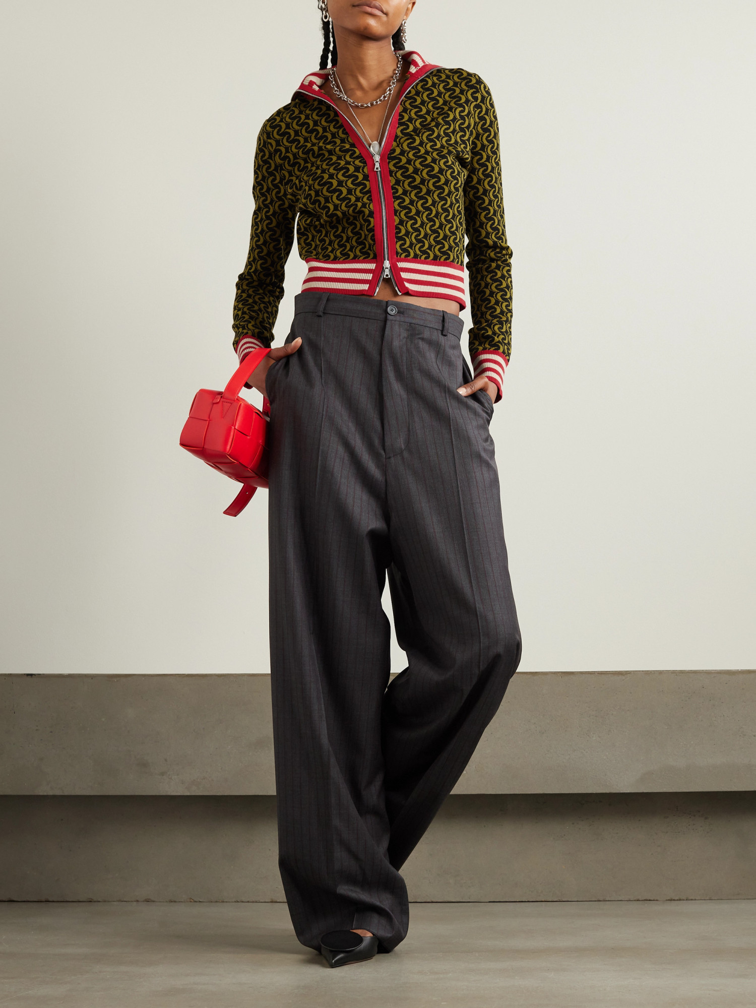 Dries Van Noten Long-sleeved Cardigan In Black