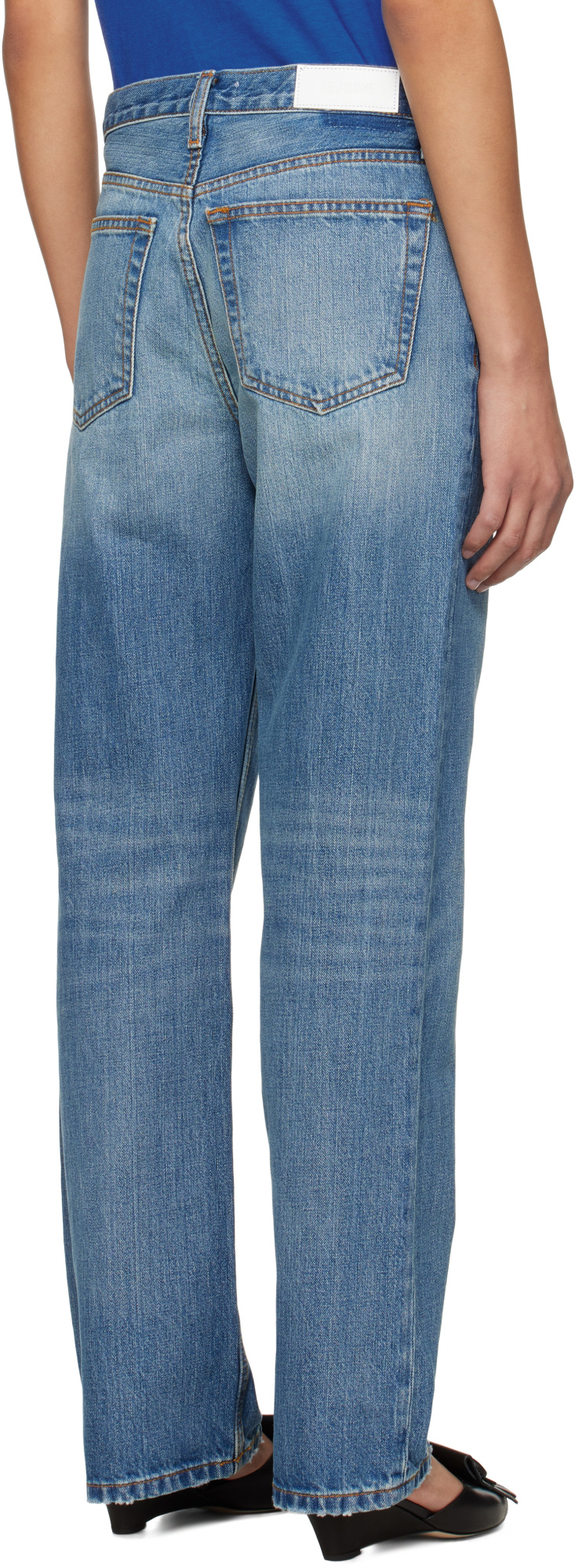 Re/done Straight-leg Jeans In Blue