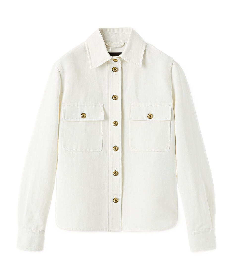 Loro Piana Kaylan Shirt Jacket In White