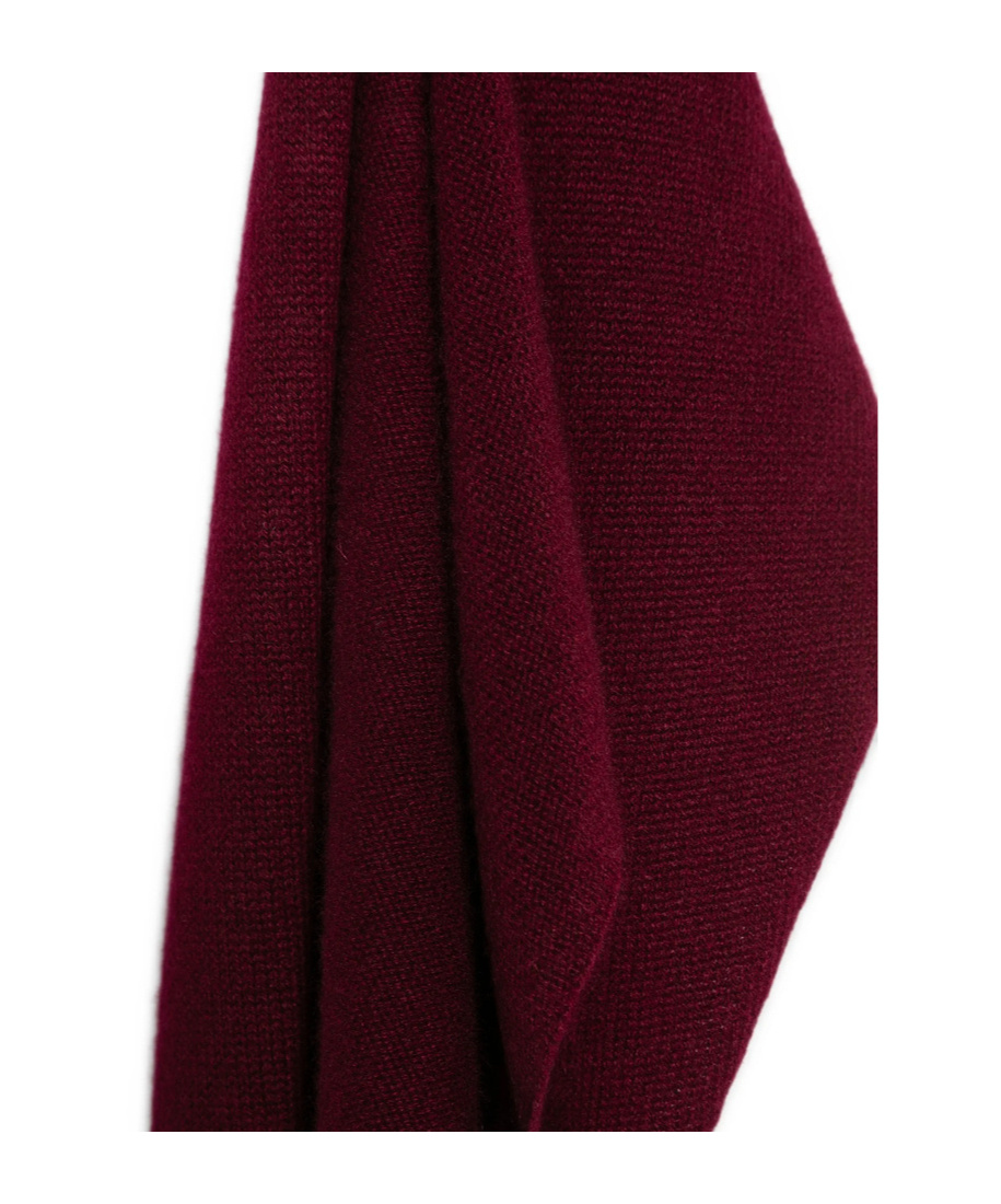 Lisa Yang Triangular Scarf In Burgundy