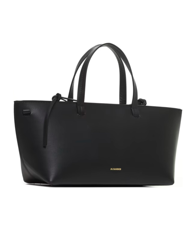 Jil Sander Double Handle Shoulder Bag In Black