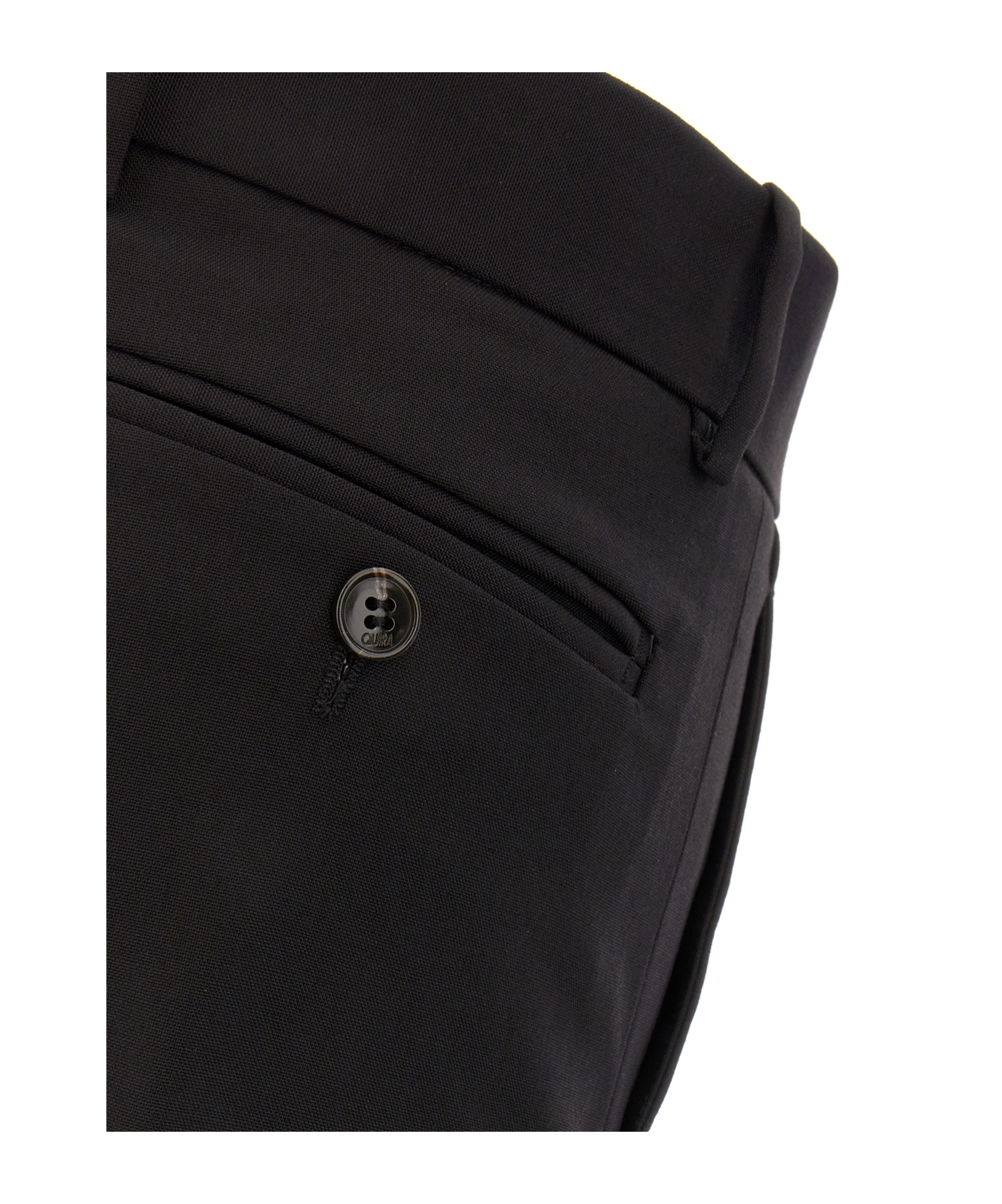 QUIRA MID-RISE WIDE-LEG TAILORED TROUSERS