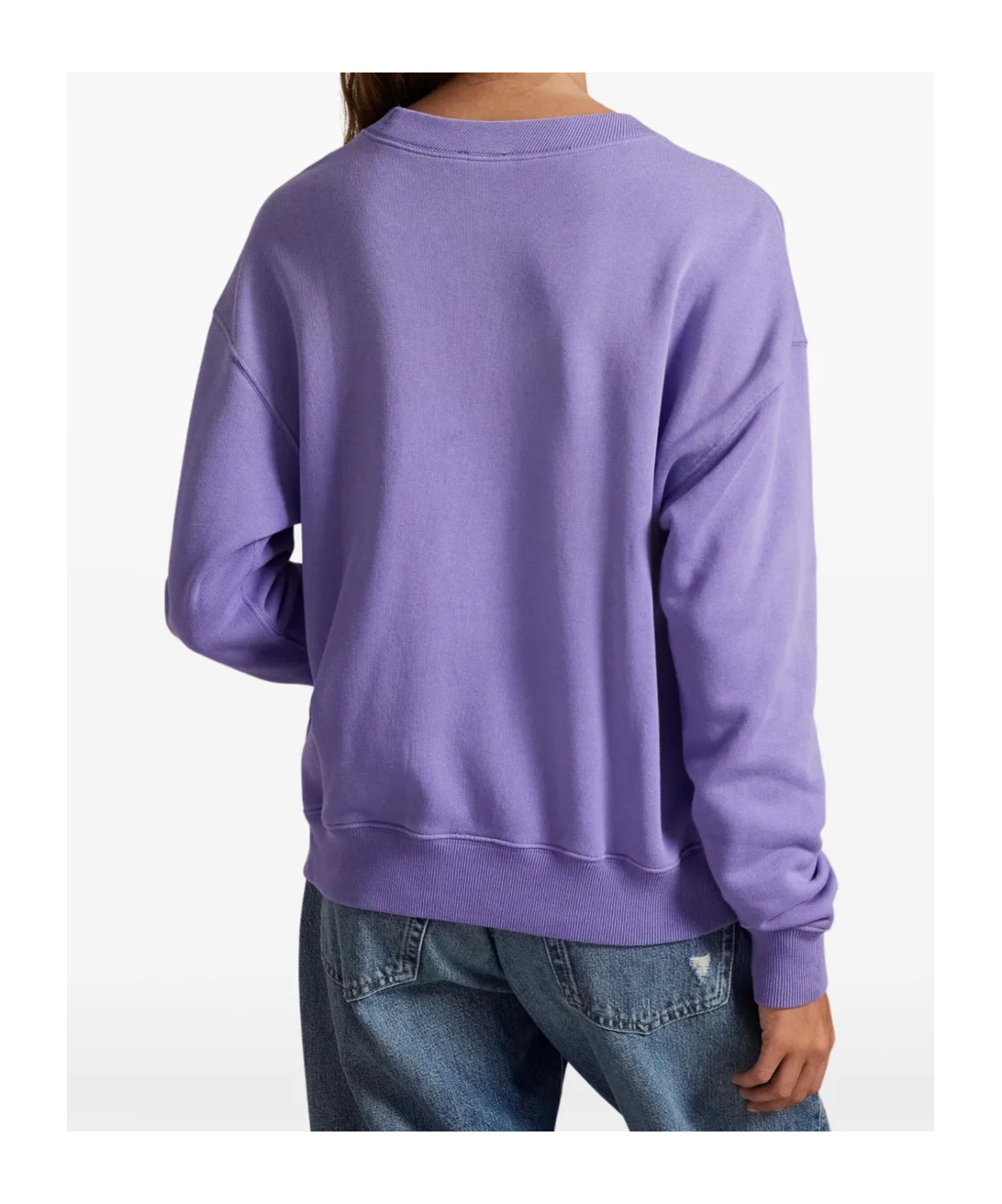 Polo Ralph Lauren Island Fleece Crewneck Sweatshirt In Pure Lilac In Purple