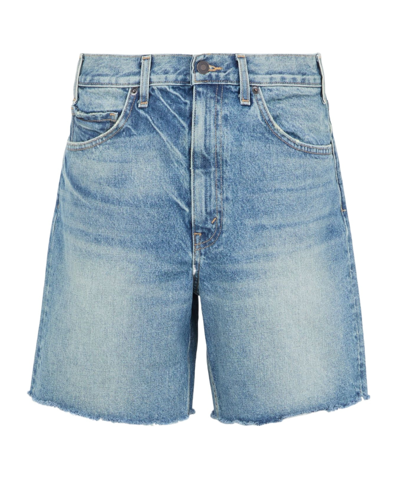 NILI LOTAN RUSSEL FIVE-POCKET DENIM SHORTS 