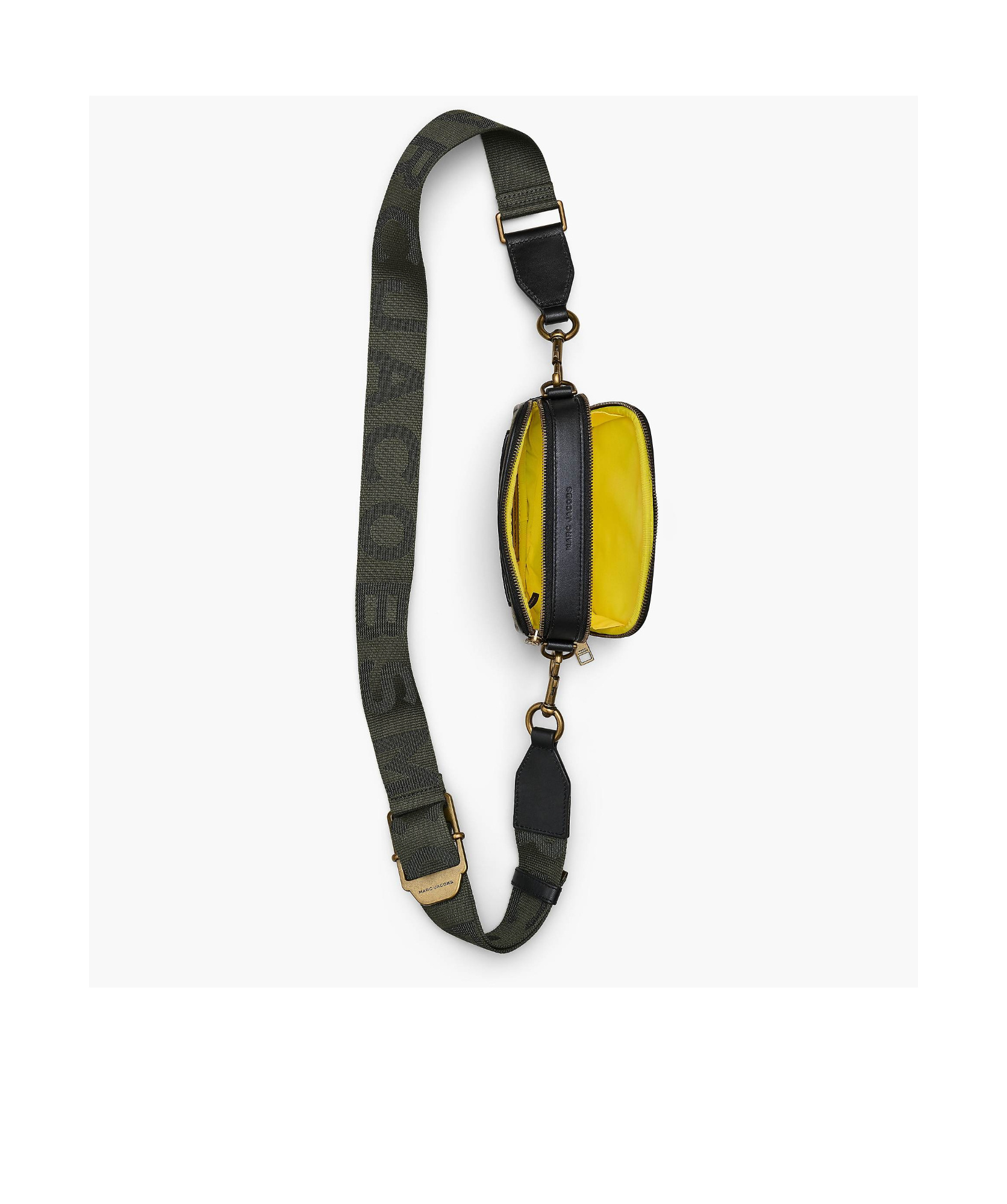 Marc Jacobs The Camo Jacquard Snapshot Camera Bag In Black