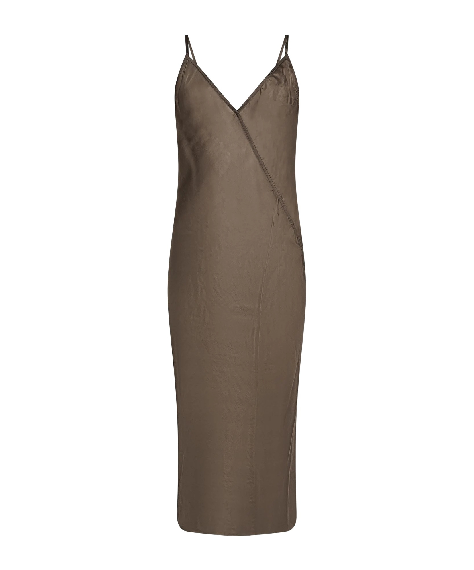 Rick Owens Midi Dresses In Brown