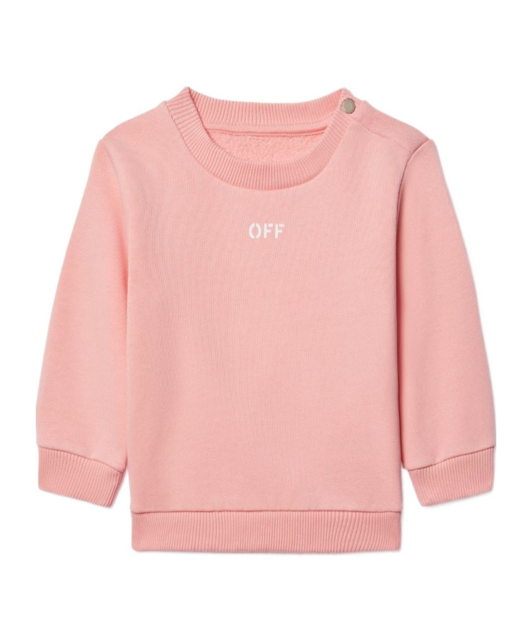 Off-white Off Stamp Sweatshirt In Pink