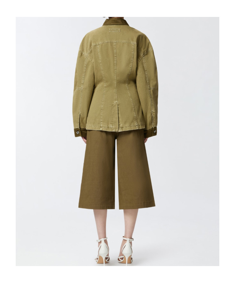 Pinko Field Jacket With Pockets In Multi