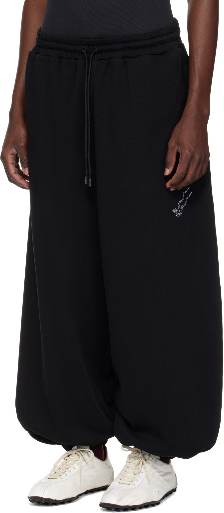 Lu'u Dan Baggy Bontan Sweatpants In Black