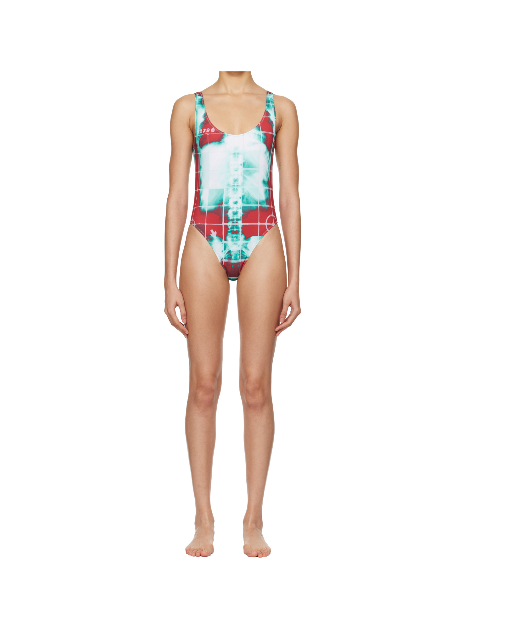 Jean Paul Gaultier The Red Squeletor' Swimsuit