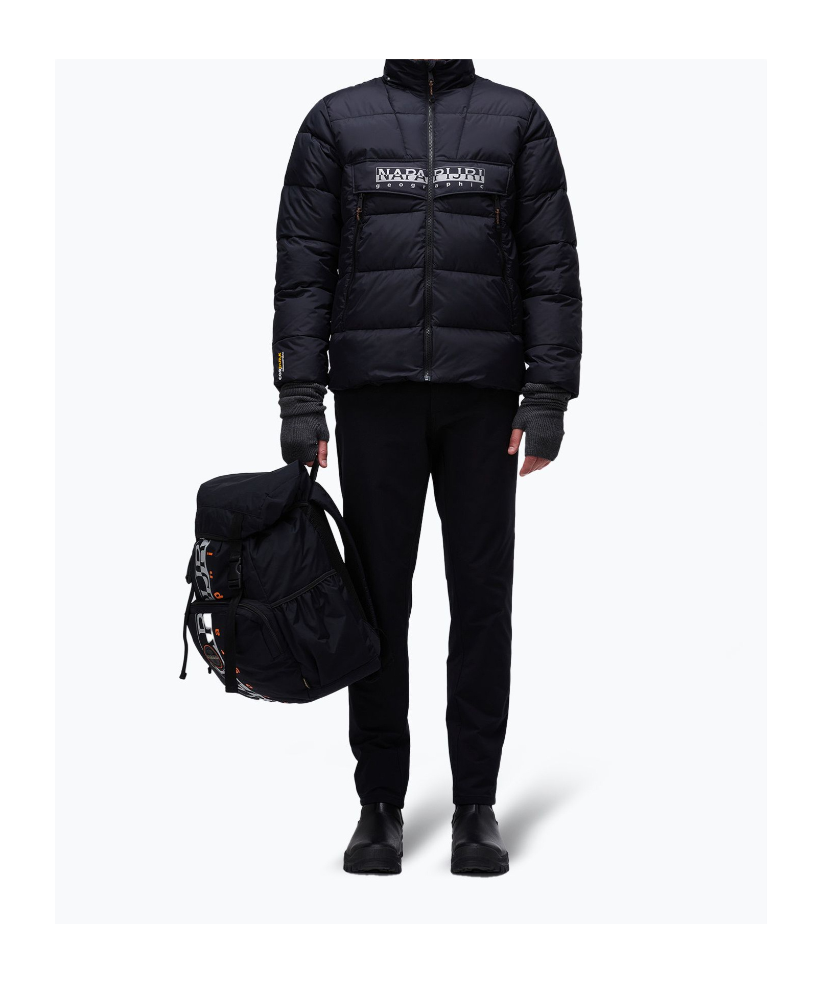 Napapijri Long-sleeved Cotton Clothes In Black