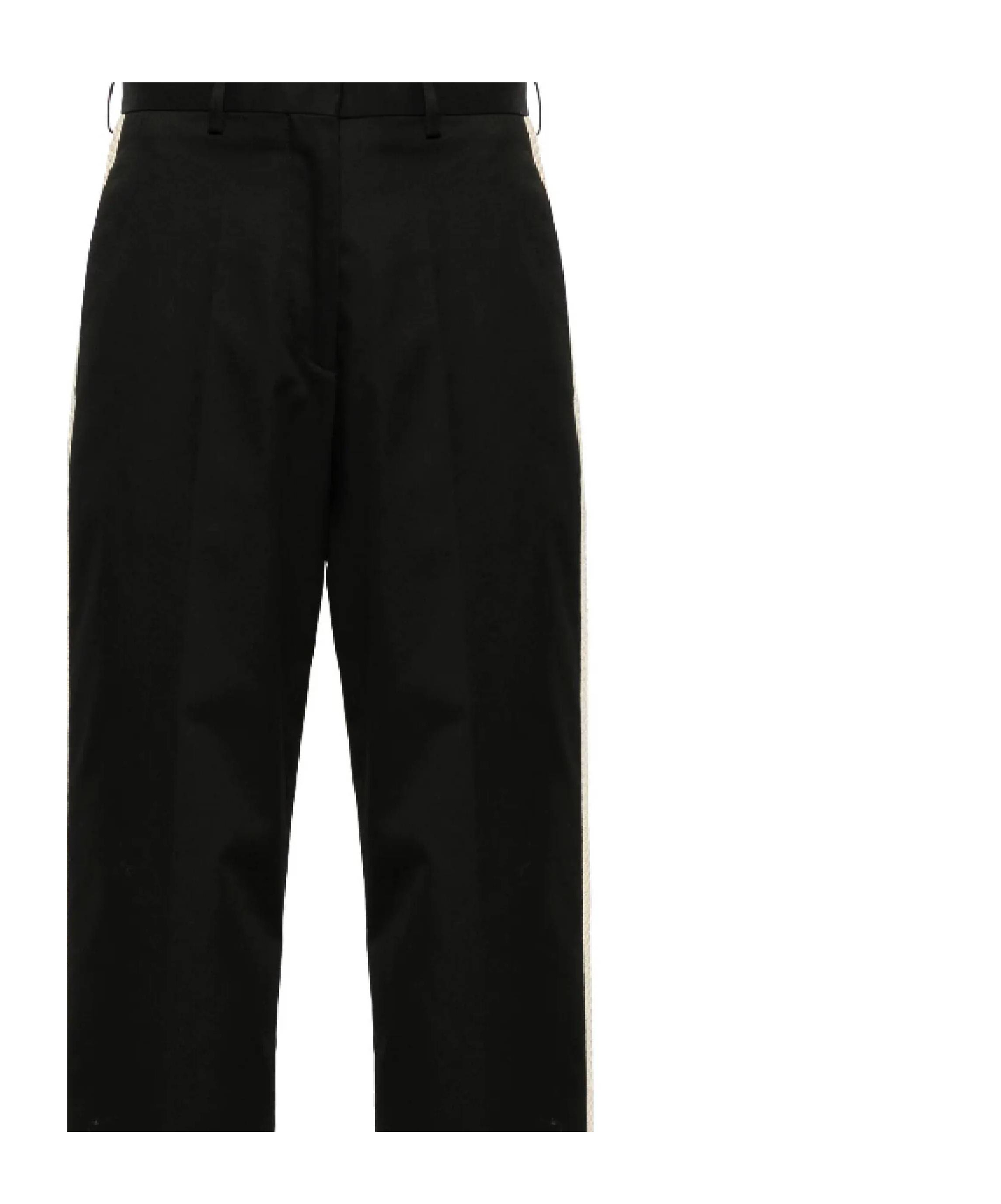 Palm Angels Cotton Trousers In Black