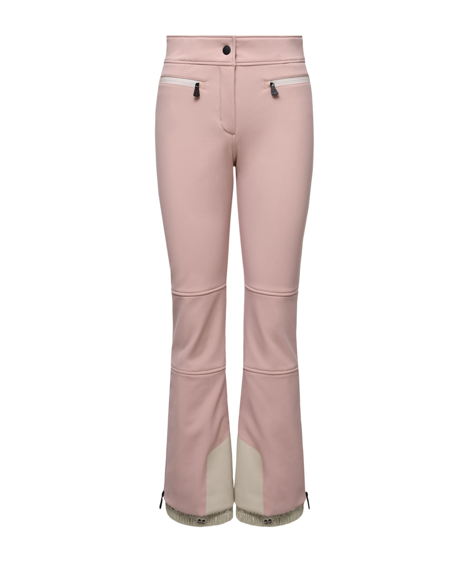 Moncler Paneled Bootcut Ski Pants In Brown