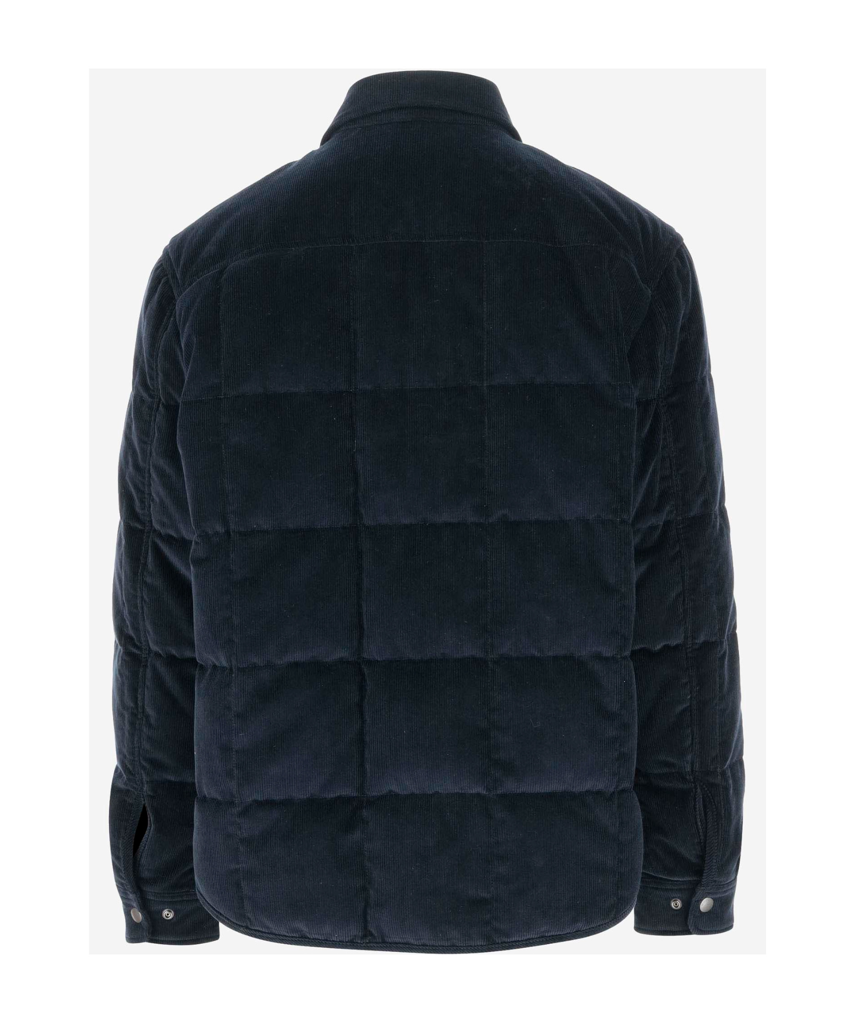 Woolrich Corduroy Down-filled Alaskan Overshirt In Black