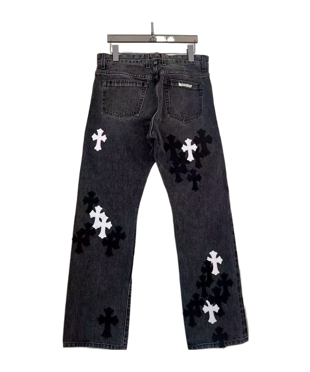 Chrome Hearts Denim Trousers With Belt Loops In Black