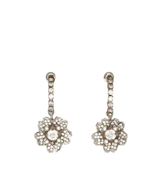 Roger Vivier Efflorescence Earrings In Metallic