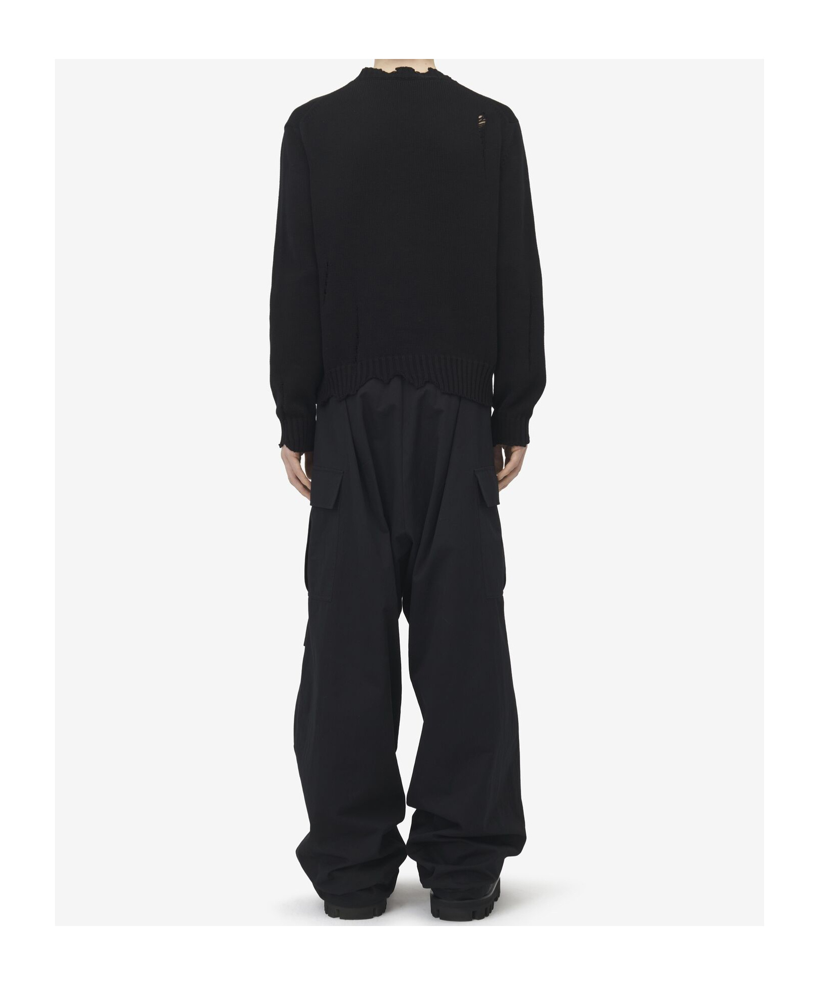 Alexander Mcqueen 'distressed Skull Print Pul In Black