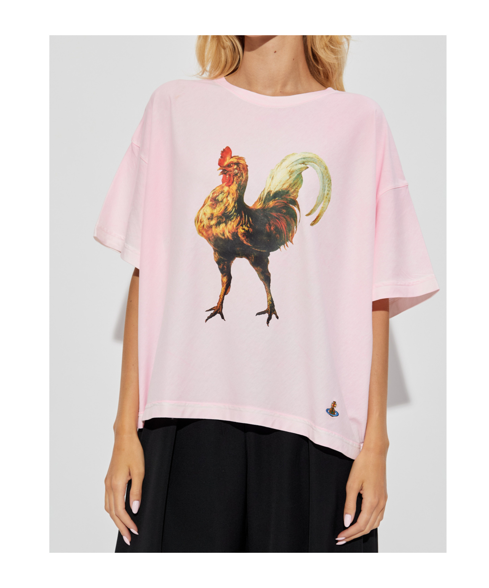Vivienne Westwood Rooster-print T-shirt In Pink