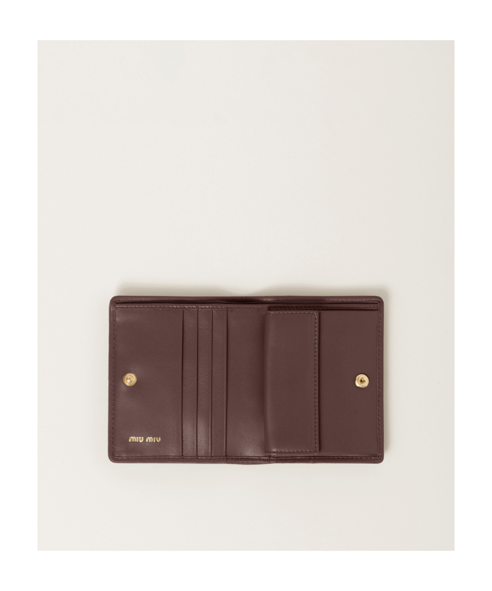 Miu Miu Logo Lettering Bi-fold Wallet