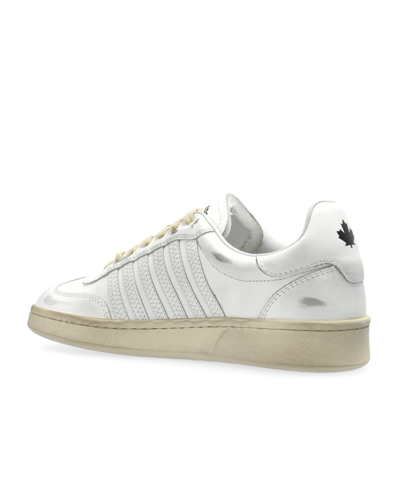 Dsquared2 Lace-up Low-cut Casual Shoes In White