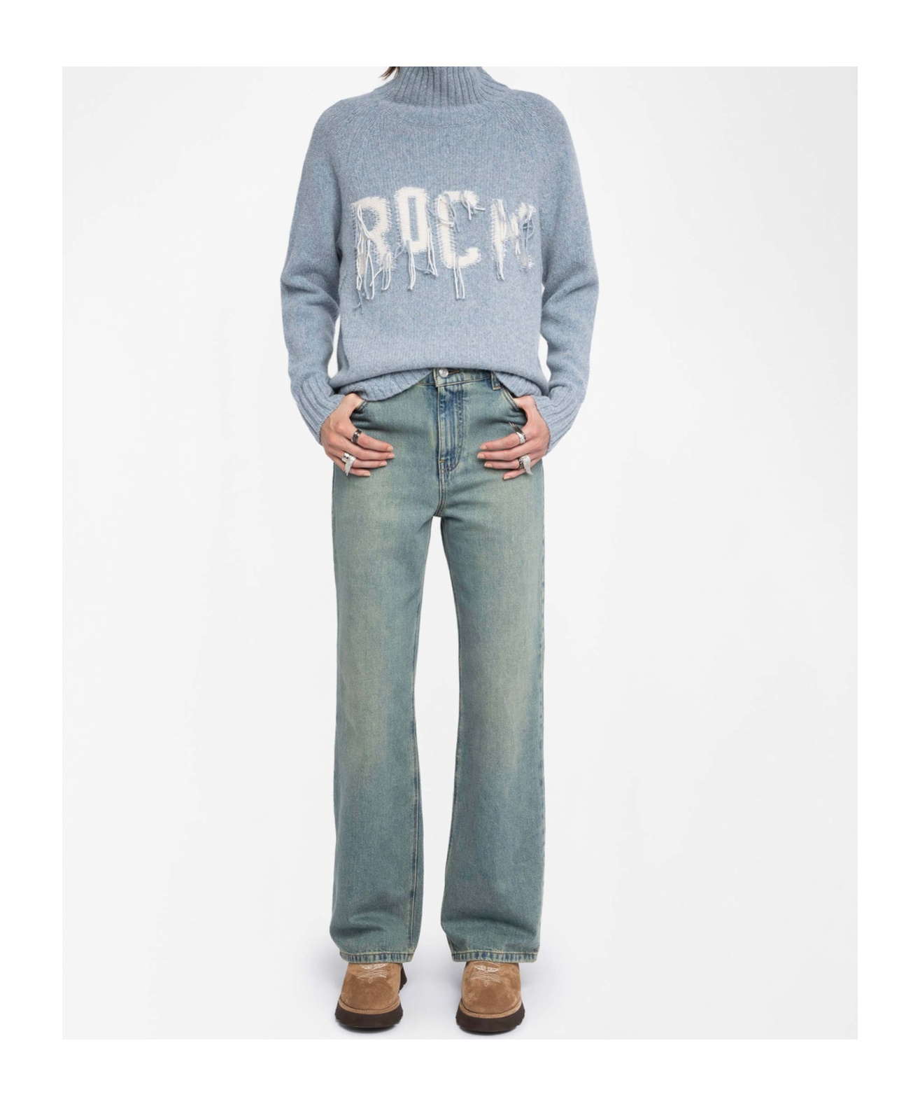 Zadig & Voltaire Jeans With Belt Loops In Blue