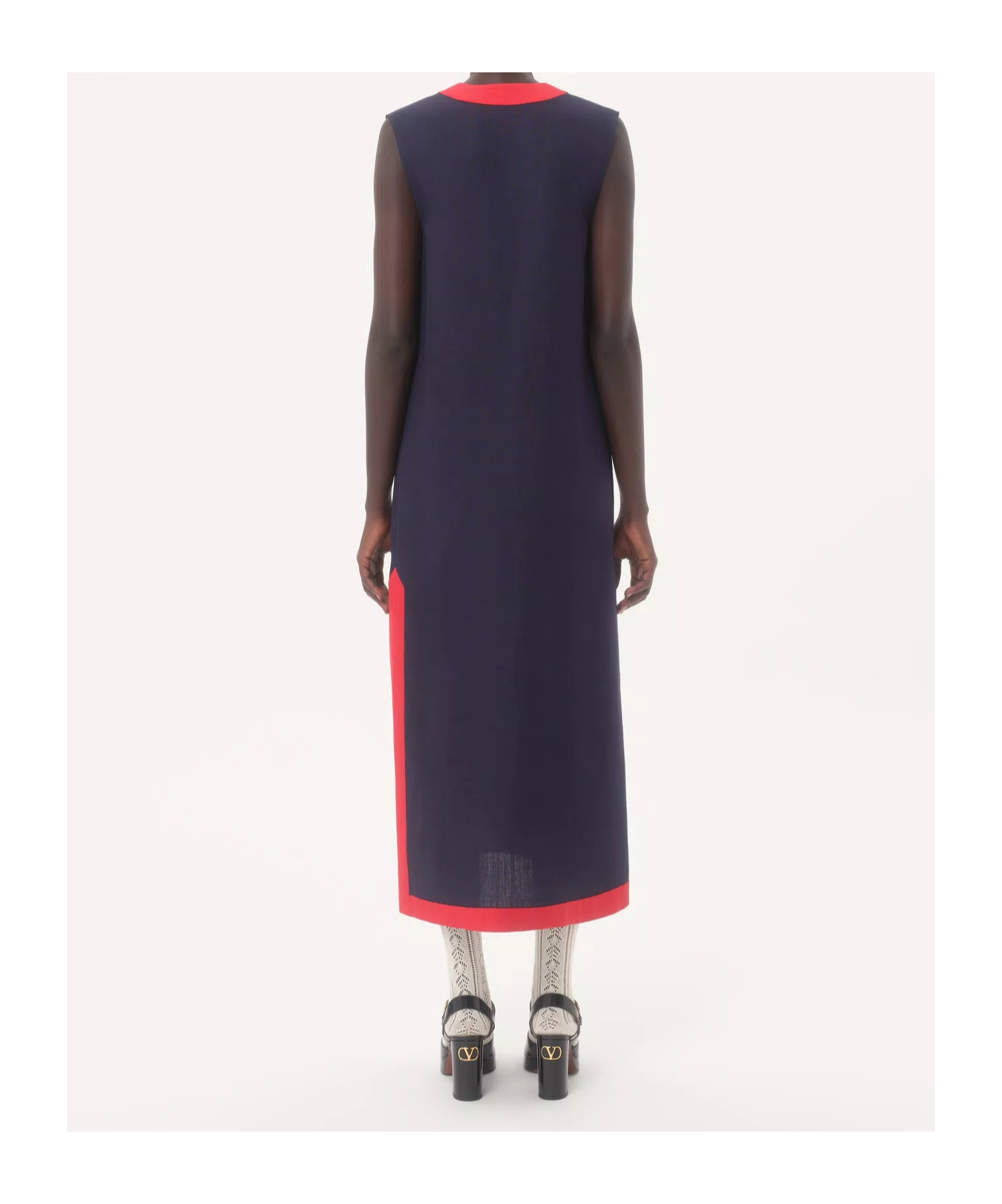 Valentino Viscose Linen Midi Dress