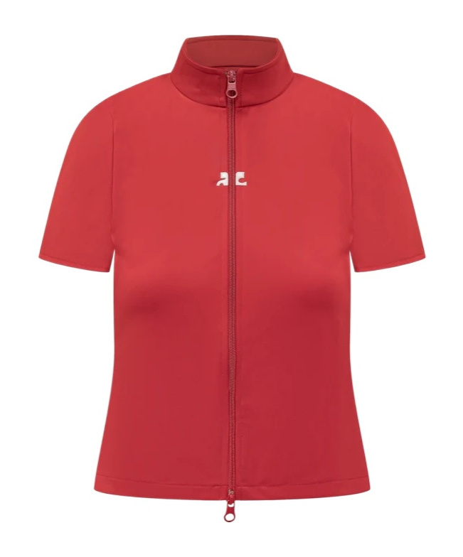 Courrèges Short-sleeved Tops In Red