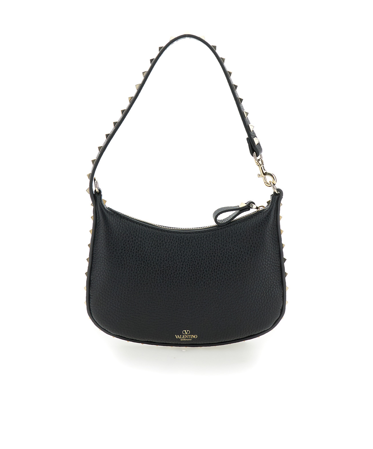 Valentino Mini Rockstud Shoulder Bag In Black