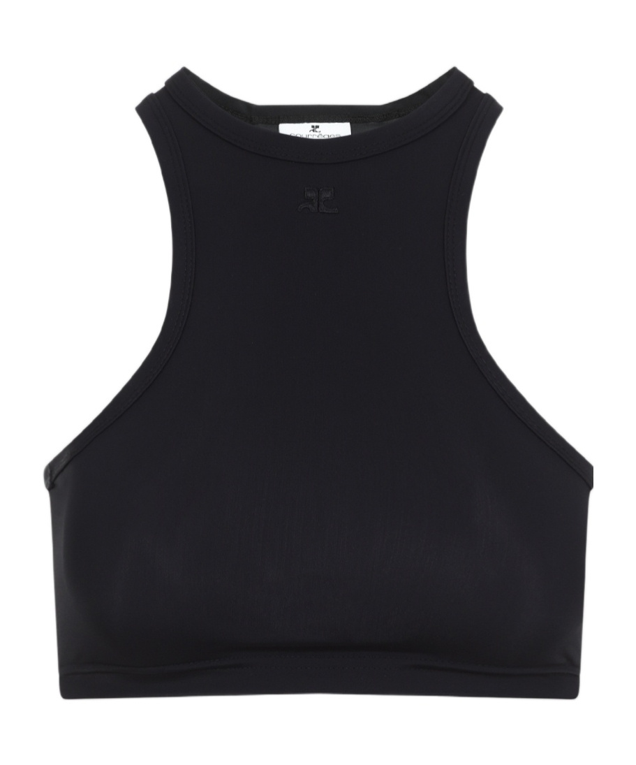 Courrèges Courregès Crop Top In Black