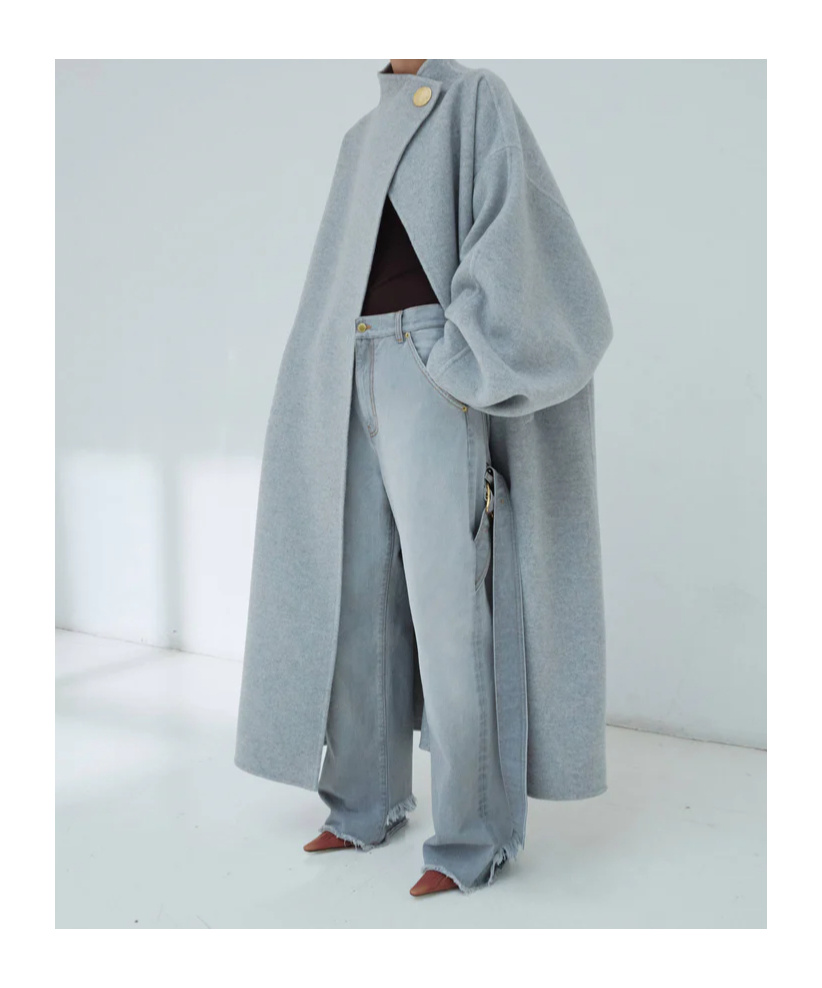 Darkpark North Oversize Coat In Gray
