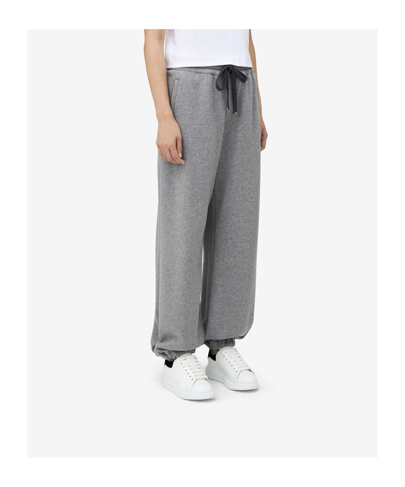 Alexander Mcqueen Mcqueen Logo Tracksuit Joggers In Gray
